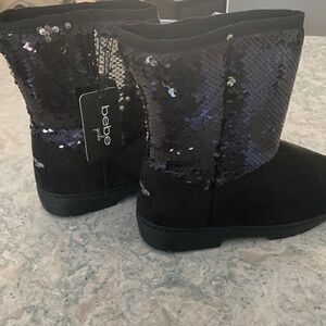 Bebe girls Suede / Sequins Boots NWT